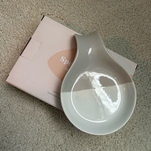 Spoon Rest Gray White by Favor NWT